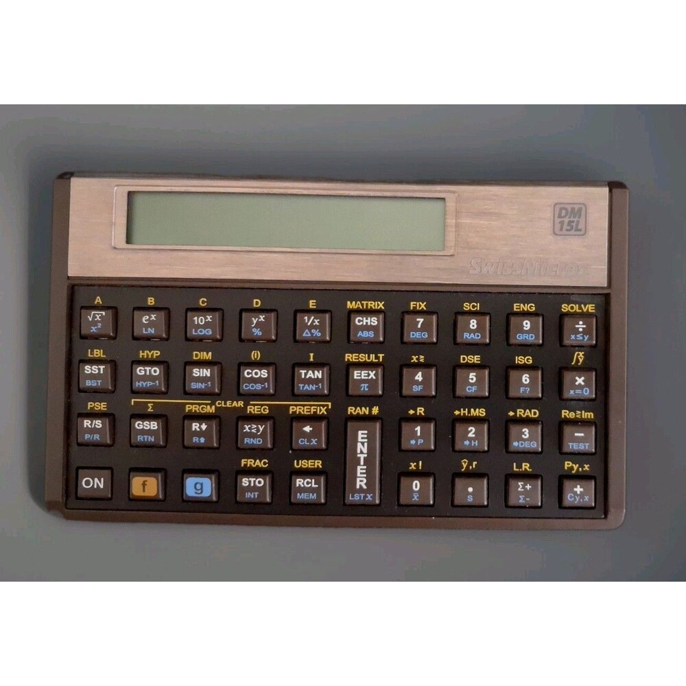 SwissMicros DM15L Scientific Calculator w/ Case